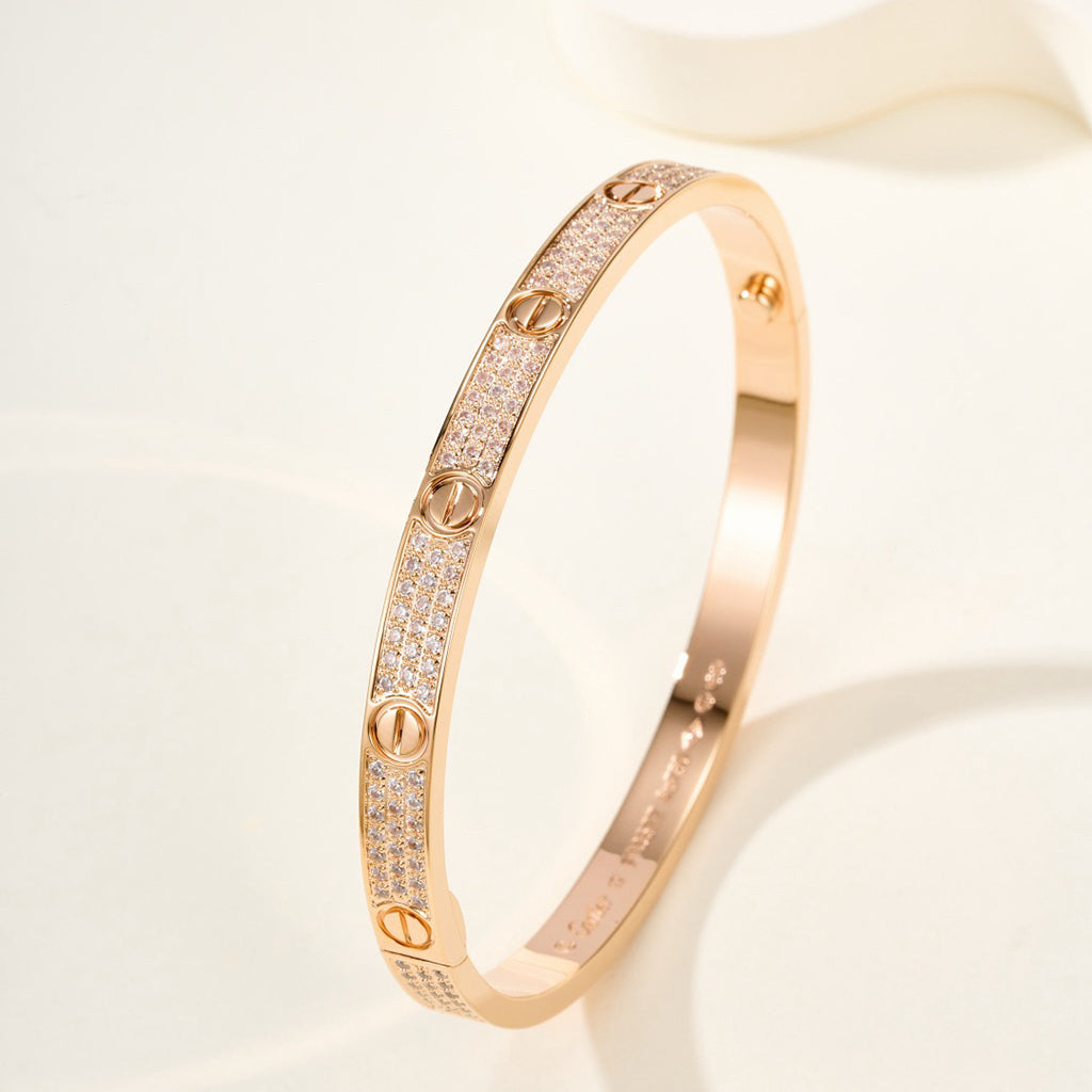 [sparkle Jewelery]LOVE BRACELET 4.8MM DIAMOND-PAVED
