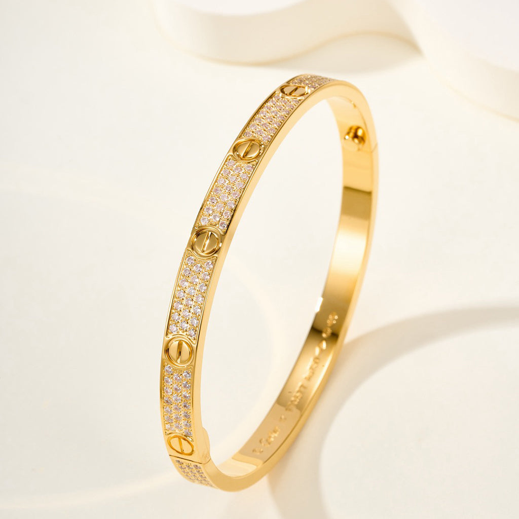 [sparkle Jewelery]LOVE BRACELET 4.8MM DIAMOND-PAVED