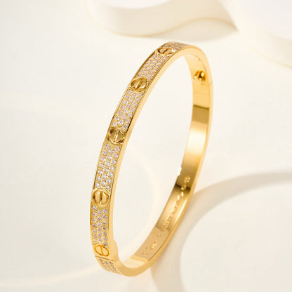 [sparkle Jewelery]LOVE BRACELET 4.8MM DIAMOND-PAVED
