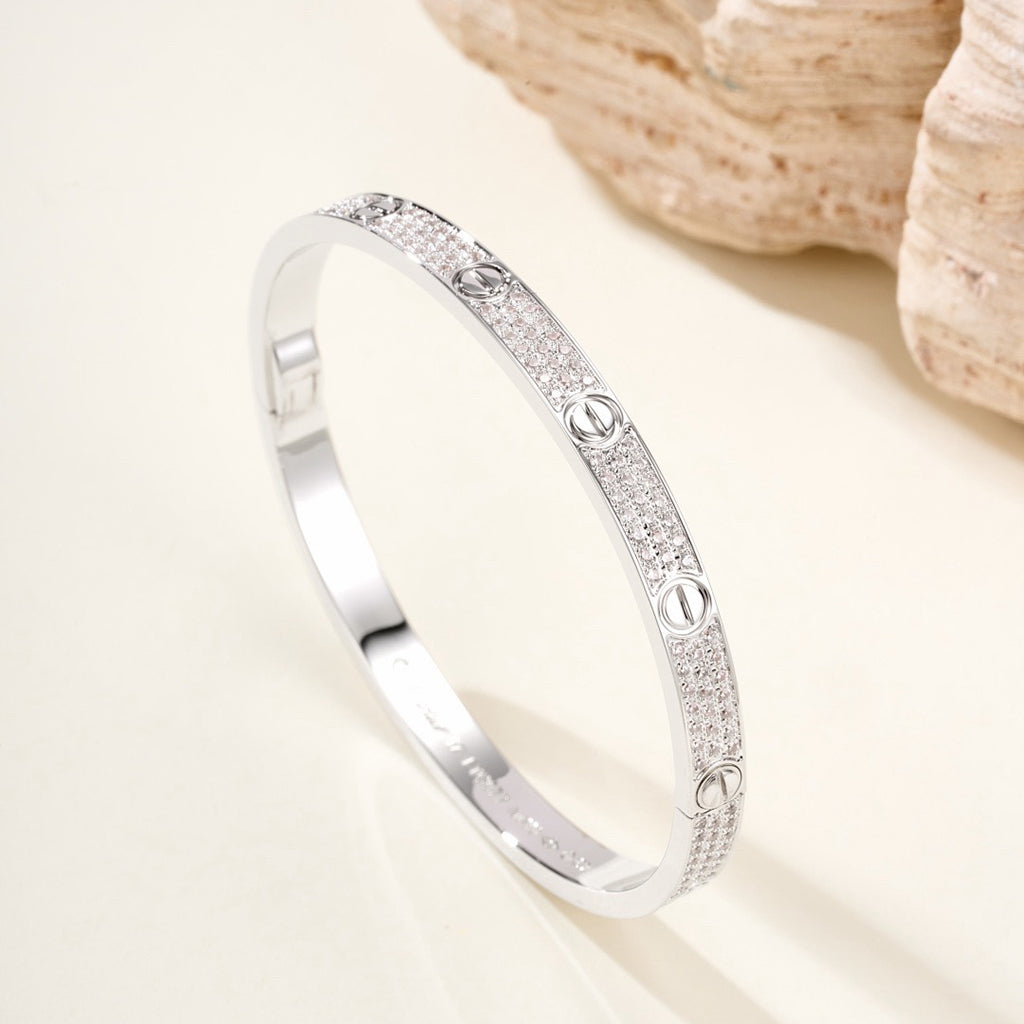 [sparkle Jewelery]LOVE BRACELET 4.8MM DIAMOND-PAVED