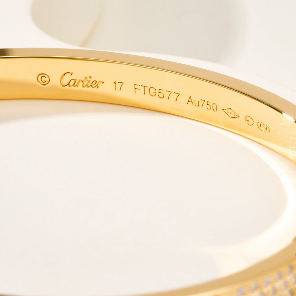 [sparkle Jewelery]LOVE BRACELET 4.8MM DIAMOND-PAVED