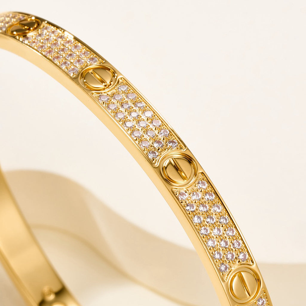 [sparkle Jewelery]LOVE BRACELET 4.8MM DIAMOND-PAVED
