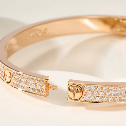 [sparkle Jewelery]LOVE BRACELET 4.8MM DIAMOND-PAVED