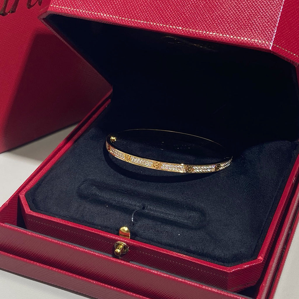 [sparkle Jewelery]LOVE BRACELET 3.65MM DIAMOND-PAVED