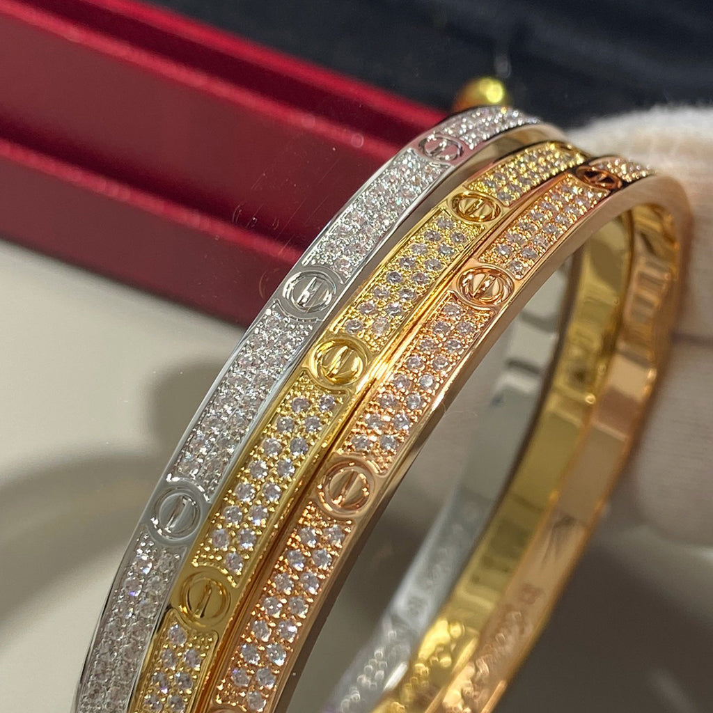 [sparkle Jewelery]LOVE BRACELET 3.65MM DIAMOND-PAVED