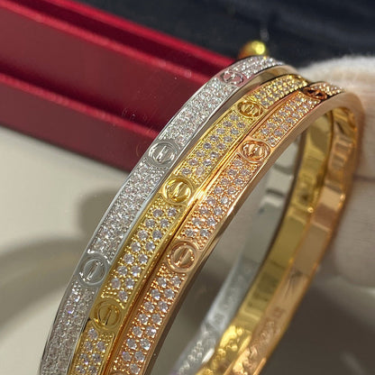 [sparkle Jewelery]LOVE BRACELET 3.65MM DIAMOND-PAVED