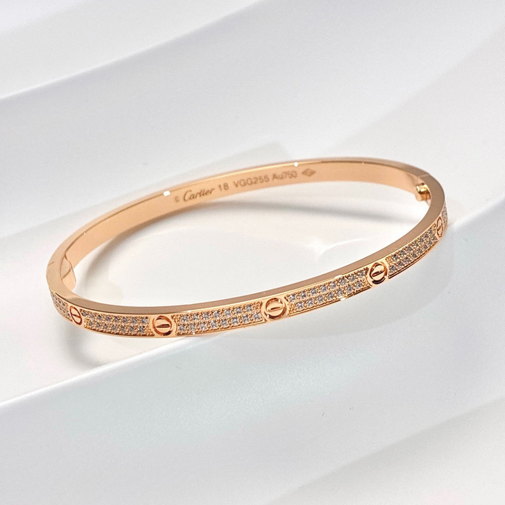 [sparkle Jewelery]LOVE BRACELET 3.65MM DIAMOND-PAVED