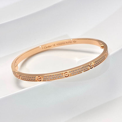 [sparkle Jewelery]LOVE BRACELET 3.65MM DIAMOND-PAVED