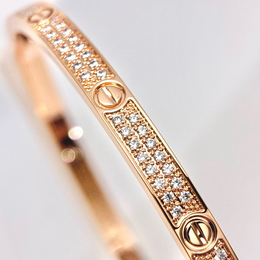 [sparkle Jewelery]LOVE BRACELET 3.65MM DIAMOND-PAVED