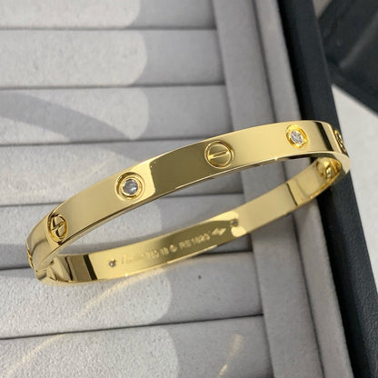 [sparkle Jewelery]LOVE BRACELET 6.1MM 4 DIAMONDS