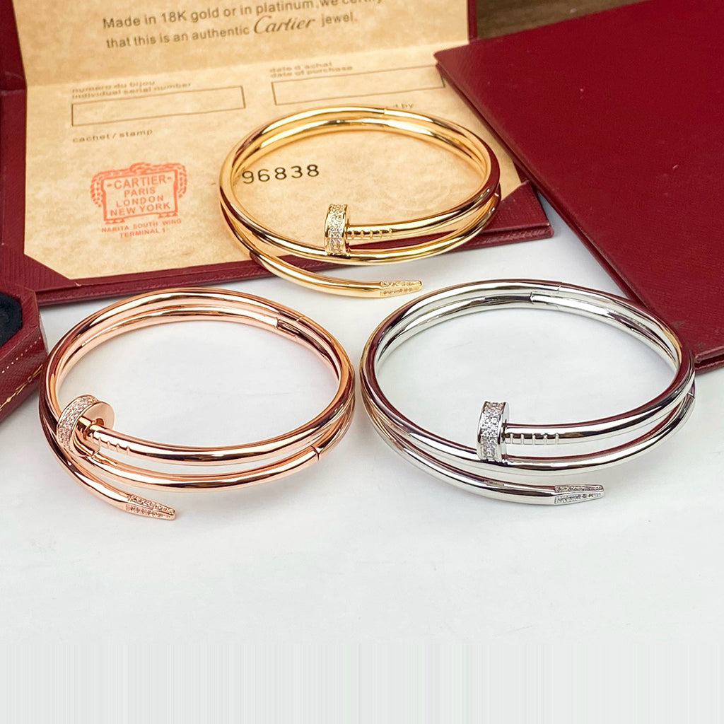 [sparkle Jewelery]JUSTE BRACELET 3.5MM DOUBLE ROW DIAMOND
