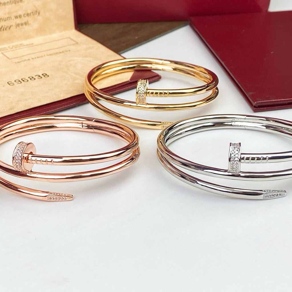 [sparkle Jewelery]JUSTE BRACELET 3.5MM DOUBLE ROW DIAMOND
