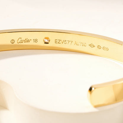 [sparkle Jewelery]LOVE BRACELET 6.1MM 1 DIAMOND OPEN CUFF