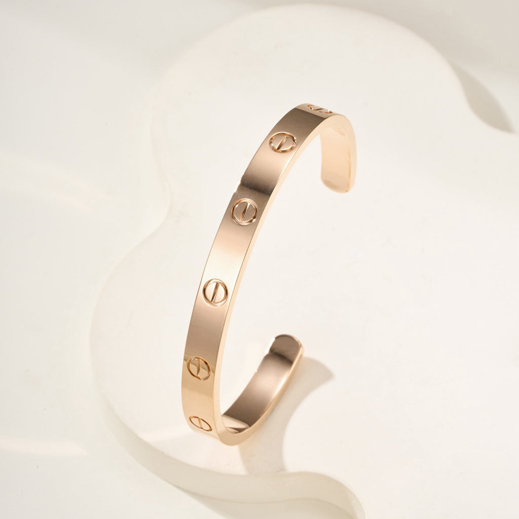 [sparkle] LOVE BRACELET 6.1MM OPEN CUFF
