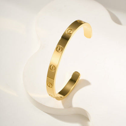 [sparkle] LOVE BRACELET 6.1MM OPEN CUFF