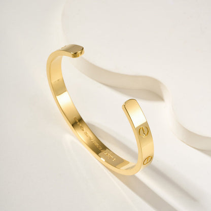 [sparkle] LOVE BRACELET 6.1MM OPEN CUFF