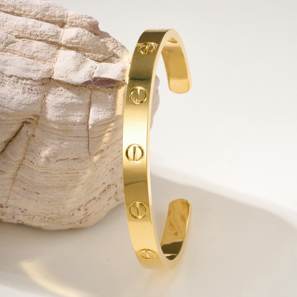 [sparkle] LOVE BRACELET 6.1MM OPEN CUFF