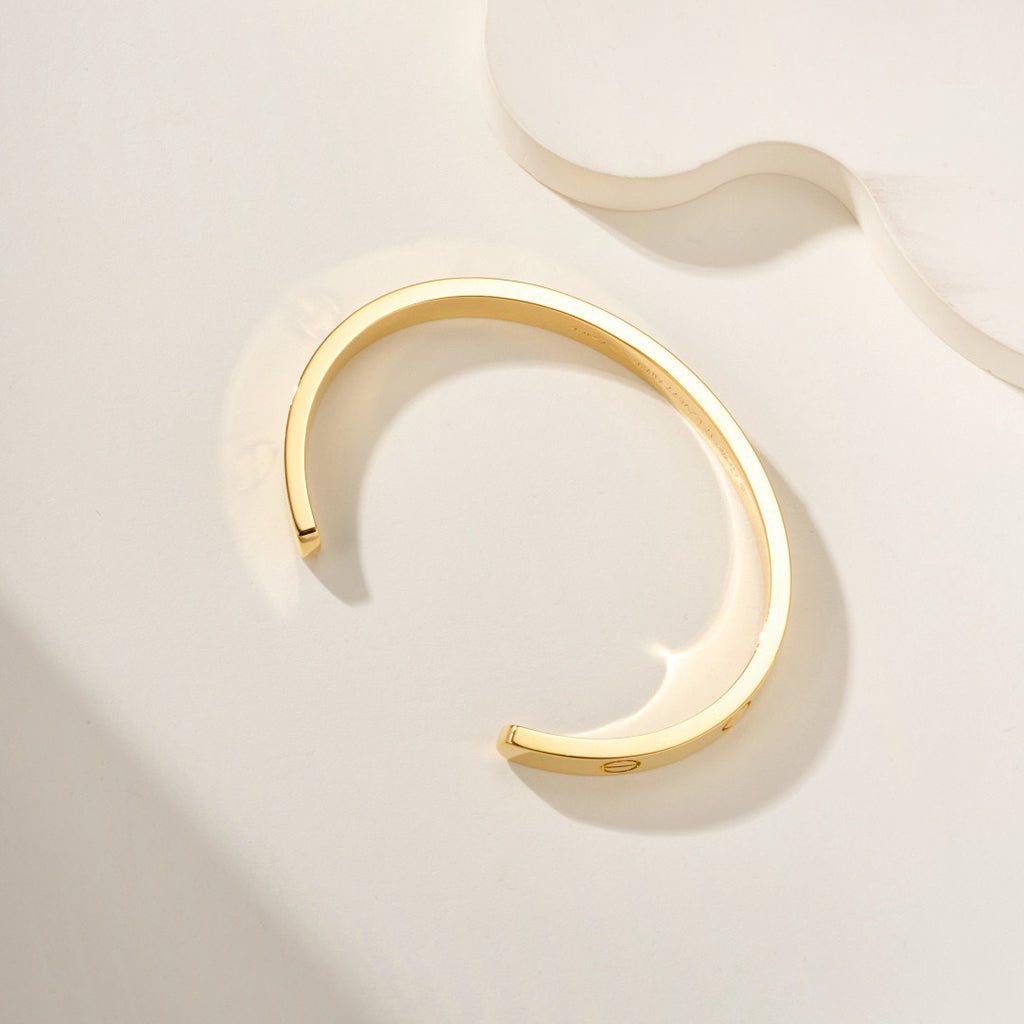 [sparkle] LOVE BRACELET 6.1MM OPEN CUFF