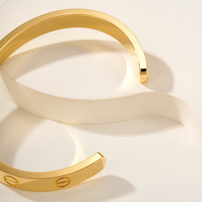 [sparkle] LOVE BRACELET 6.1MM OPEN CUFF