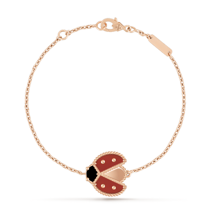 [sparkle Jewelry ]LUCKY SPRING 1 MOTIF PINK GOLD BRACELET