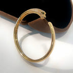 [sparkle Jewelery]PANTHERE HALF DIAMOND OPEN BRACELET