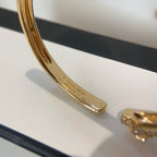 [sparkle Jewelery]PANTHERE HALF DIAMOND OPEN BRACELET