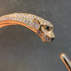 [sparkle Jewelery]PANTHERE HALF DIAMOND OPEN BRACELET
