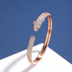 [sparkle Jewelery]PANTHERE FULL DIAMOND OPEN BRACELET