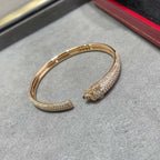[sparkle Jewelery]PANTHERE FULL DIAMOND OPEN BRACELET
