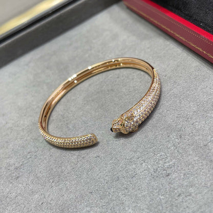 [sparkle Jewelery]PANTHERE FULL DIAMOND OPEN BRACELET