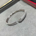[sparkle Jewelery]PANTHERE FULL DIAMOND OPEN BRACELET