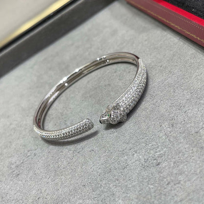 [sparkle Jewelery]PANTHERE FULL DIAMOND OPEN BRACELET