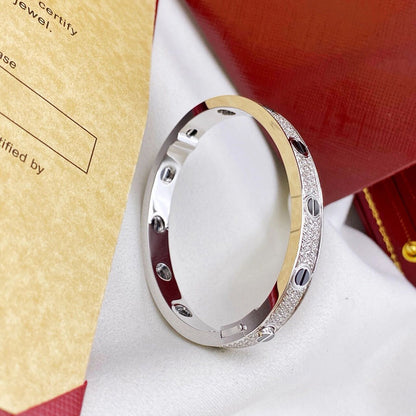 [sparkle Jewelery]LOVE BRACELET 6.1MM DIAMOND-PAVED CERAMIC