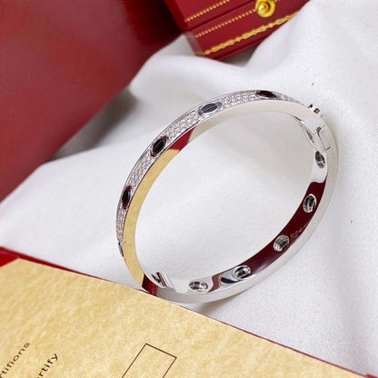 [sparkle Jewelery]LOVE BRACELET 6.1MM DIAMOND-PAVED CERAMIC