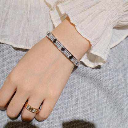 [sparkle Jewelery]LOVE BRACELET 6.1MM DIAMOND-PAVED CERAMIC