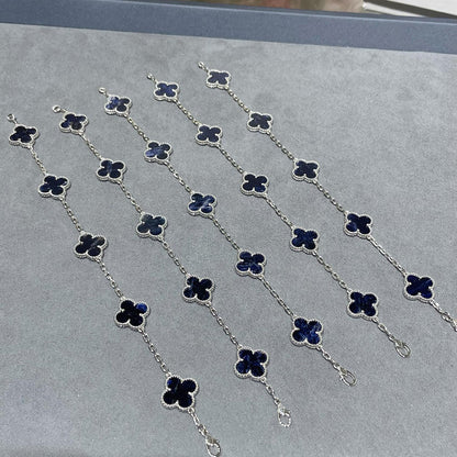 [sparkle Jewelry ]CLOVER 5 MOTIF PIETERSITE BRACELET COLLECTION