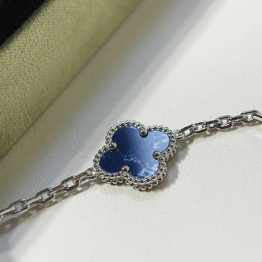 [sparkle Jewelry ]CLOVER 5 MOTIF PIETERSITE BRACELET COLLECTION
