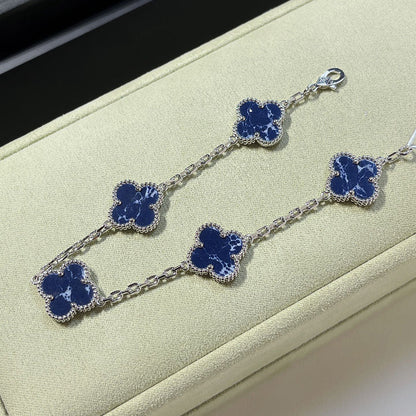 [sparkle Jewelry ]CLOVER 5 MOTIF PIETERSITE BRACELET COLLECTION