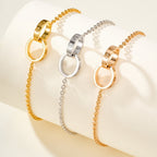 [sparkle] LOVE BRACELET DOUBLE RING