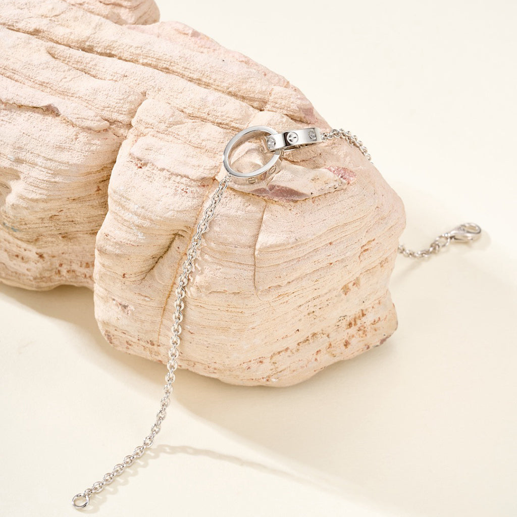 [sparkle] LOVE BRACELET DOUBLE RING