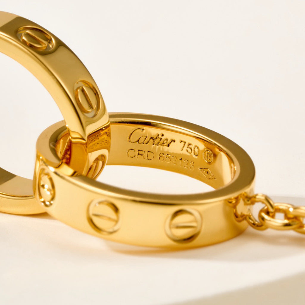 [sparkle] LOVE BRACELET DOUBLE RING