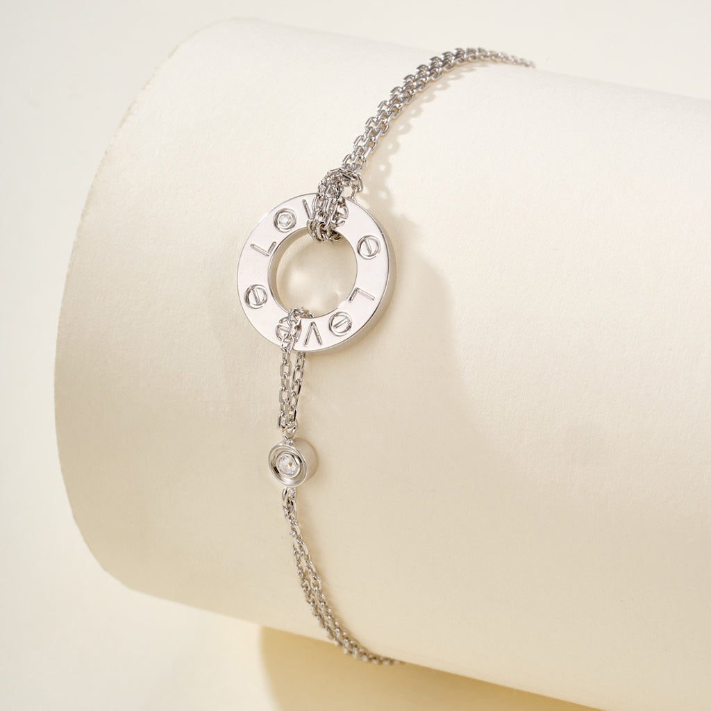 [sparkle Jewelery]LOVE BRACELET 2 DIAMOND