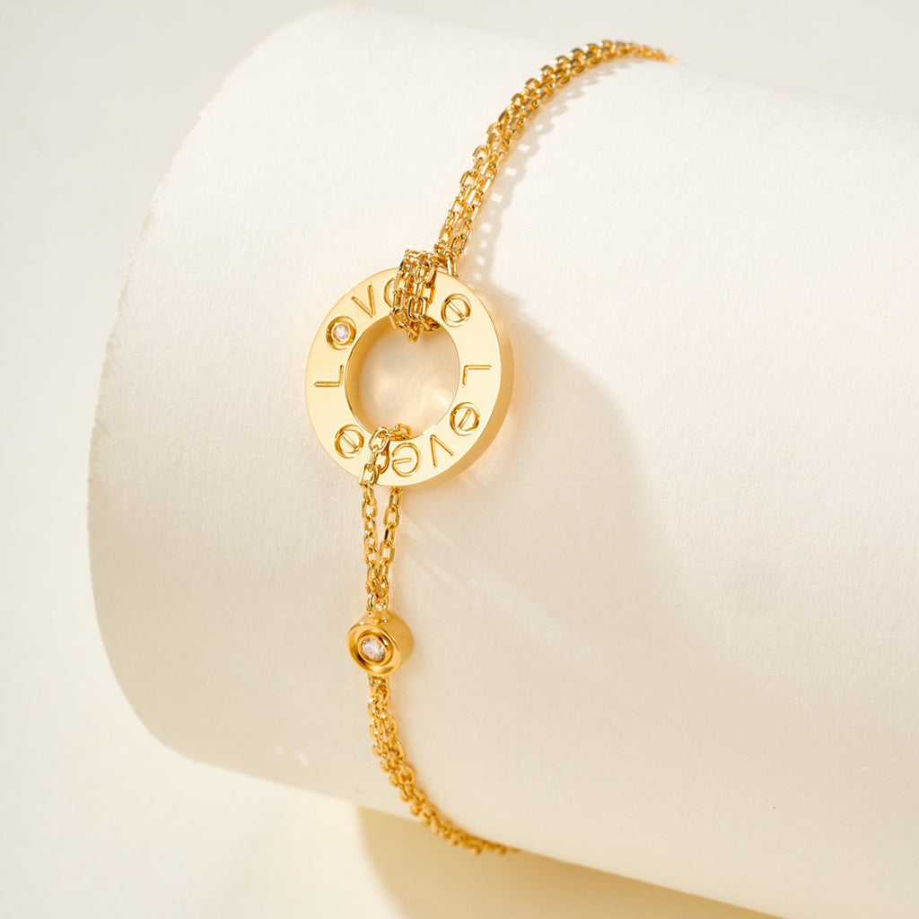 [sparkle Jewelery]LOVE BRACELET 2 DIAMOND