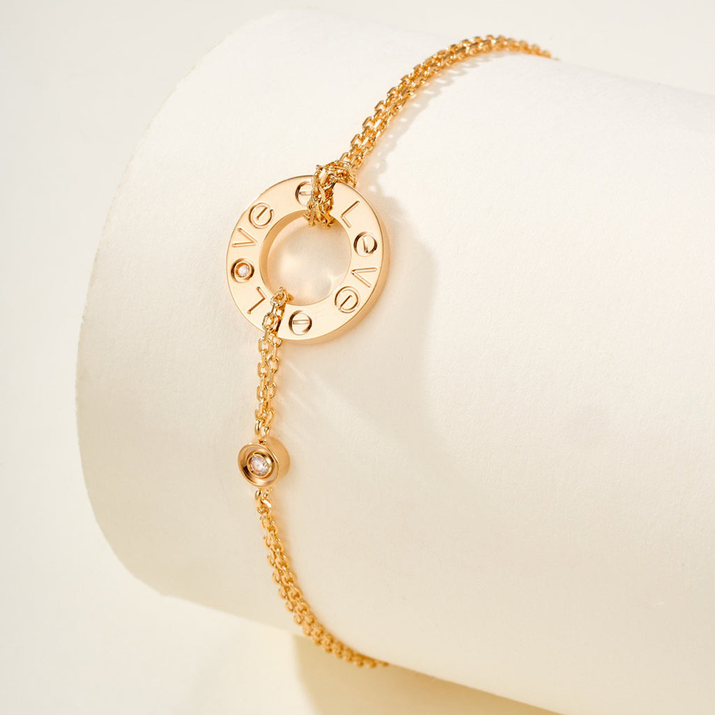 [sparkle Jewelery]LOVE BRACELET 2 DIAMOND