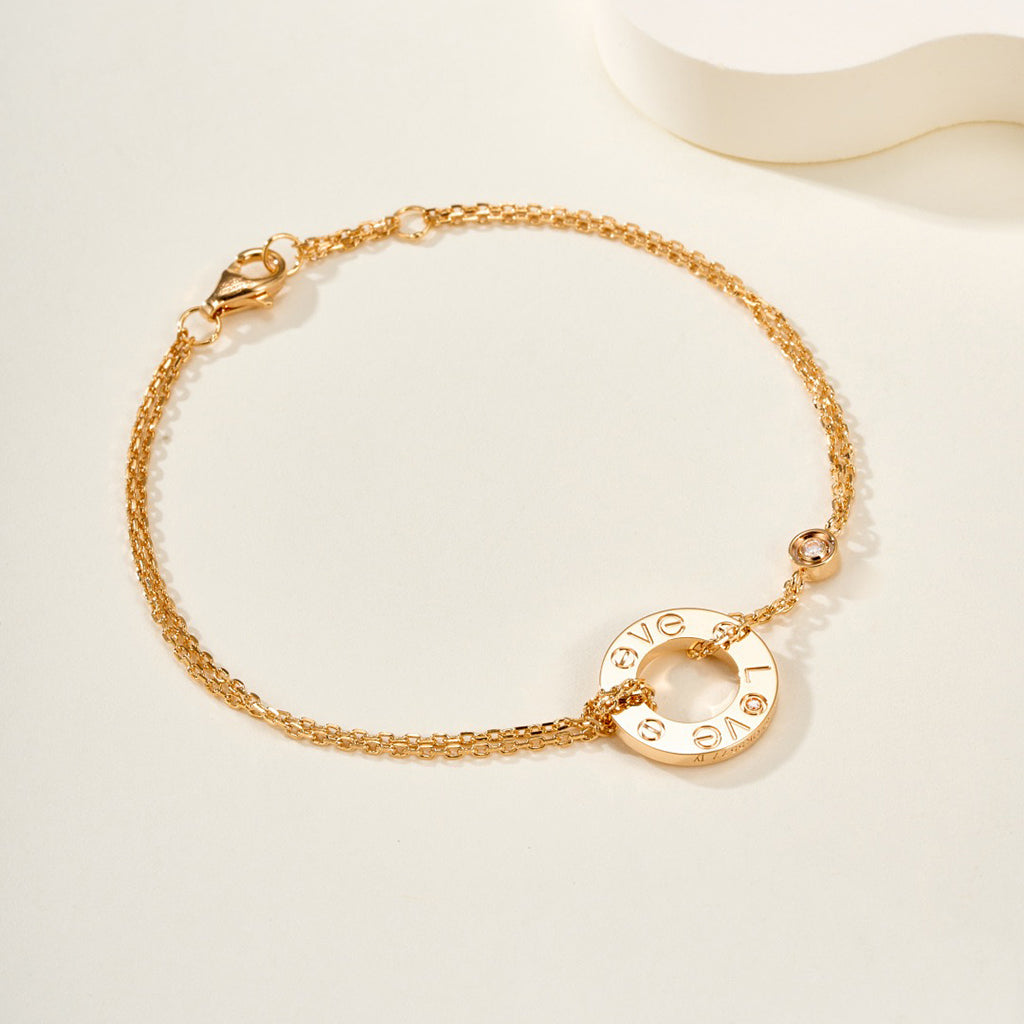 [sparkle Jewelery]LOVE BRACELET 2 DIAMOND