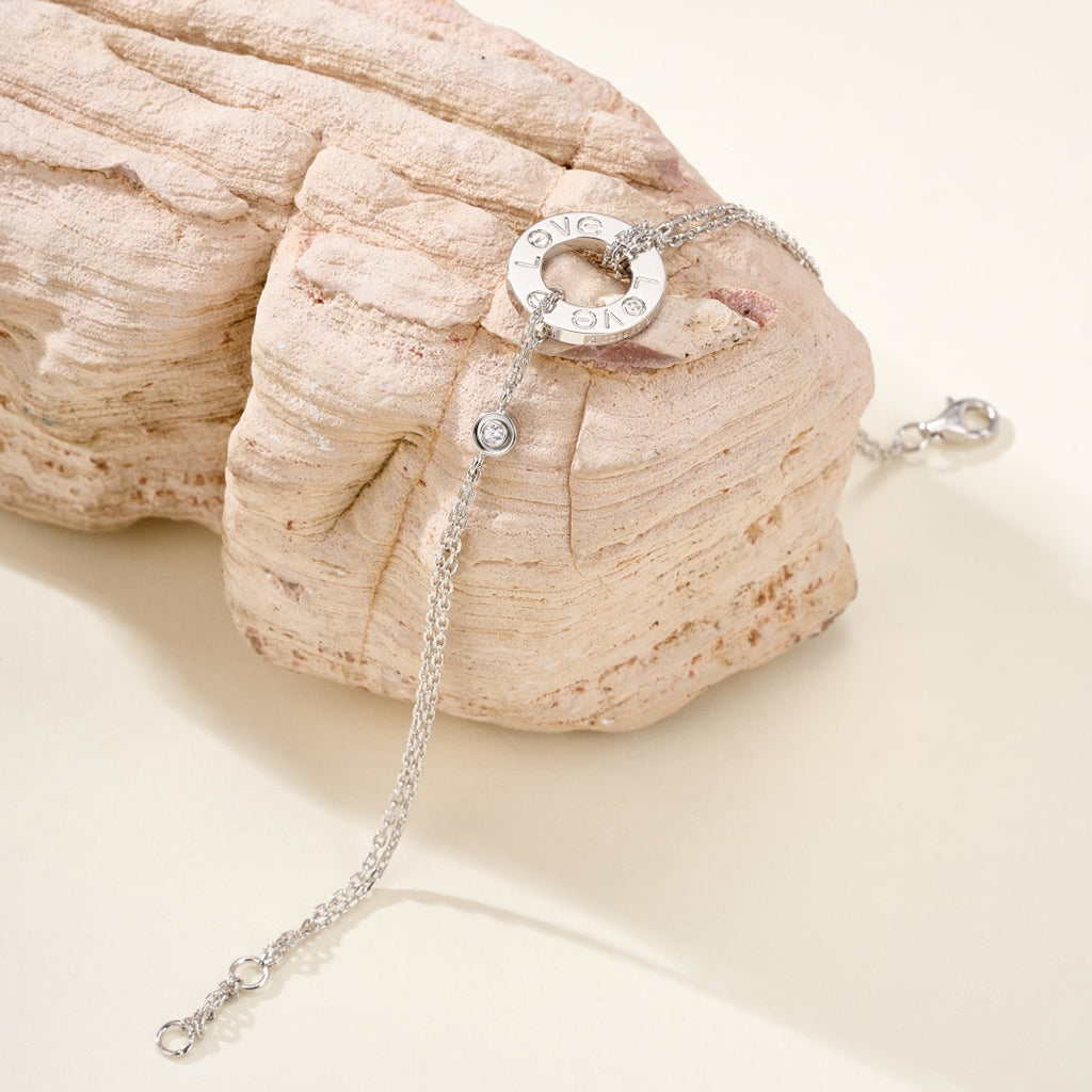[sparkle Jewelery]LOVE BRACELET 2 DIAMOND