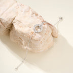 [sparkle Jewelery]LOVE DOUBLE RING FULL DIAMOND BRACELET