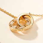 [sparkle Jewelery]LOVE DOUBLE RING FULL DIAMOND BRACELET