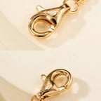 [sparkle Jewelery]LOVE DOUBLE RING FULL DIAMOND BRACELET