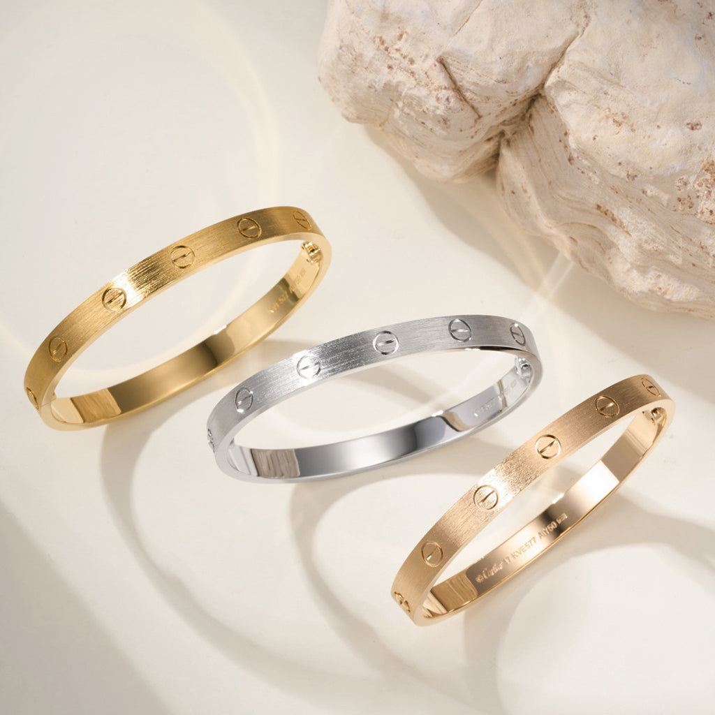 [sparkle Jewelery]LOVE BRACELET 6.1MM BRUSHED